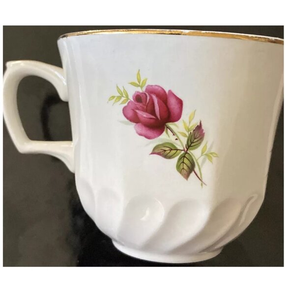 Ridgway Ironstone Anniversary Rose Tea Cup and Saucer - Picture 2 of 7